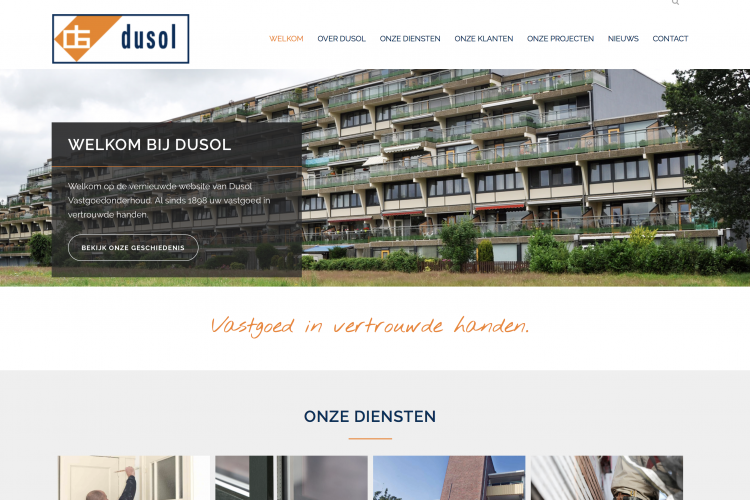 Vernieuwde website Dusol