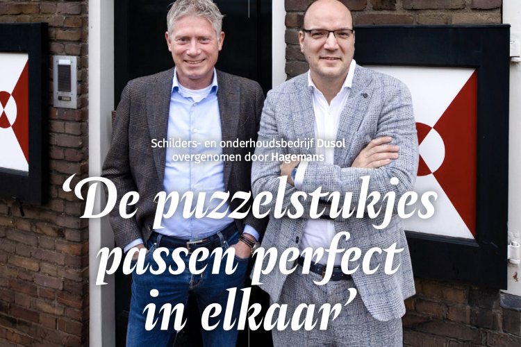 Schilders- en onderhoudsbedrijf Dusol overgenomen door Hagemans
